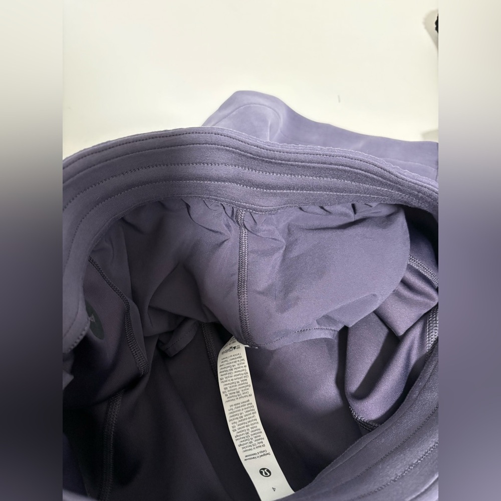 New Lululemon Softstreme high-rise short Sz4 color Nightfall MSRP: $78 - Picture 9 of 9